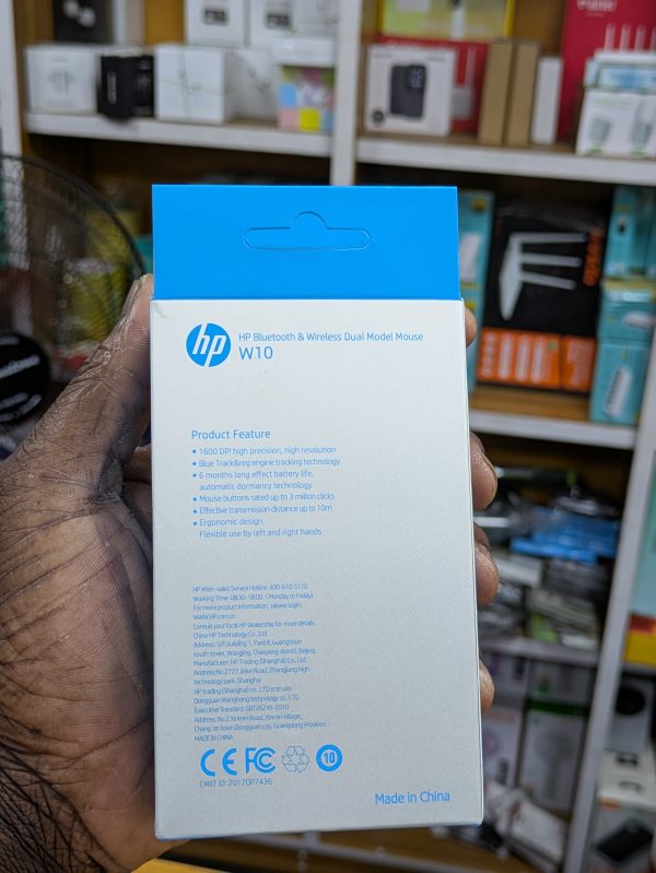 Souris Sans Fil Rechargeable Dual Mode HP W10 – USB 2.4GHz + Bluetooth – Image 5
