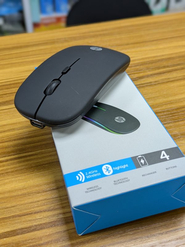 Souris Sans Fil Rechargeable Dual Mode HP W10 – USB 2.4GHz + Bluetooth – Image 4