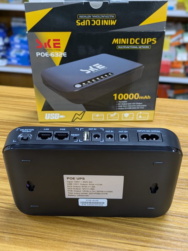 Mini DC UPS SKE POE‑632E  10.000mAh – Image 4