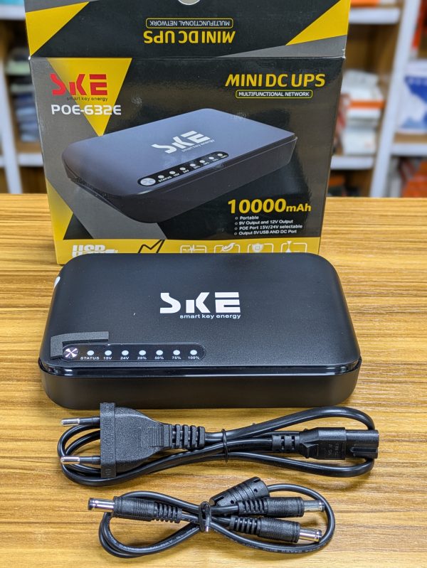 Mini DC UPS SKE POE‑632E  10.000mAh
