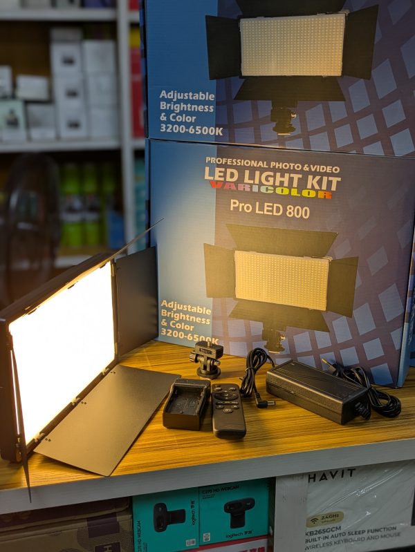 Panneau LED 800 + Trépied – Kit Photo & Vidéo – Image 4