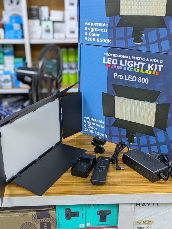 Panneau LED 800 + Trépied – Kit Photo & Vidéo – Image 3