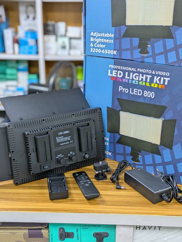 Panneau LED 800 + Trépied – Kit Photo & Vidéo – Image 5