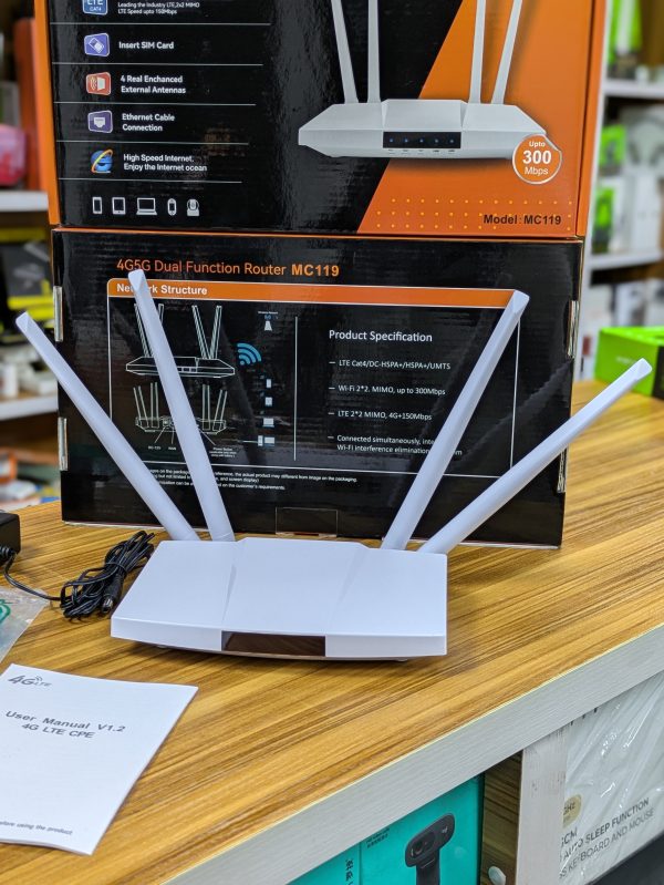 Routeur Dual Fonction MC119 | LTE + Wi-Fi jusqu’à 300 Mbps