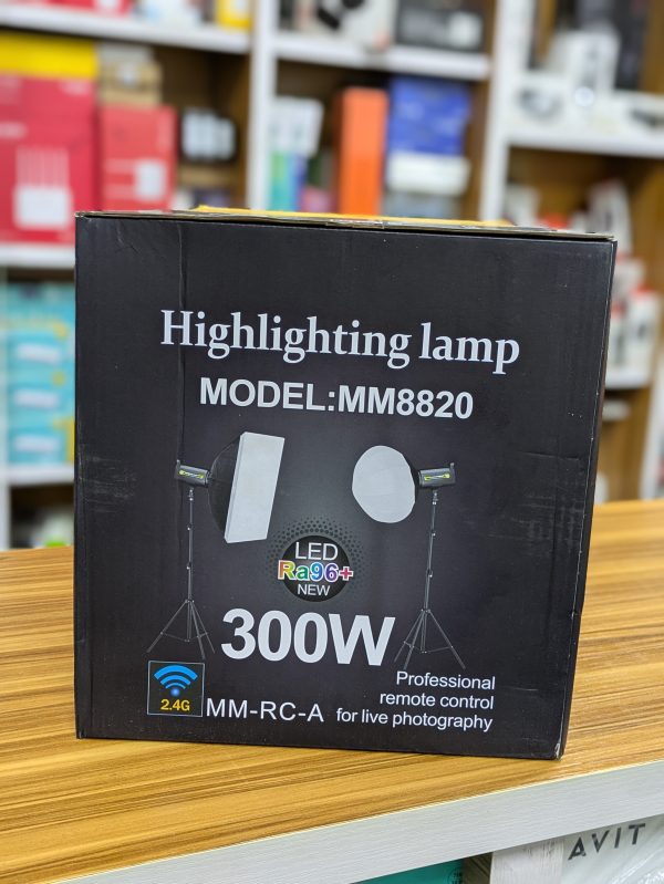 Lampe de Studio MM8820 – 300W LED Ra96+ (Lumière Dimmable & Réglable) – Image 3