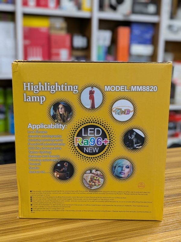 Lampe de Studio MM8820 – 300W LED Ra96+ (Lumière Dimmable & Réglable) – Image 4
