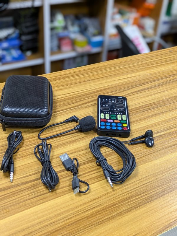 Carte son portable avec effets audio multiples i9 Mini Changeur de Voix – Image 4