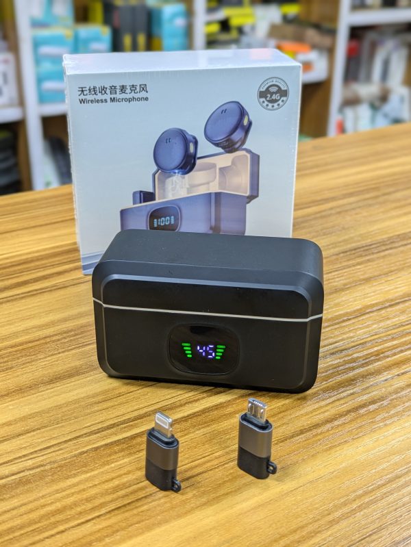 Micro-cravate sans fil magnétique – 40h d’autonomie + boîtier de charge – Image 3