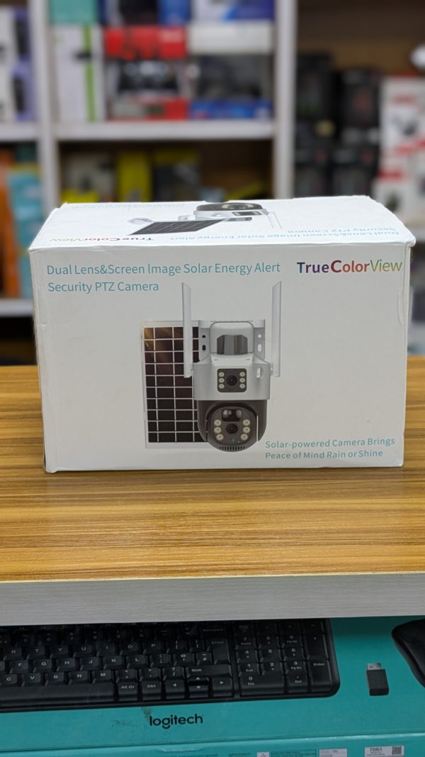 Caméra PTZ solaire sans fil Full HD 4 MP | Réseau solaire intelligent et 4G LTE | Double caméra de sécurité extérieure V380 – Image 2