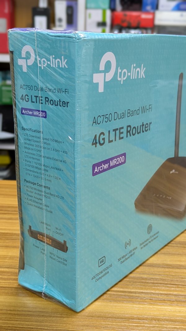 Modem / Routeur 4G LTE WiFi AC750 Mbps bi-bande – TP-Link Archer MR200 – Image 6