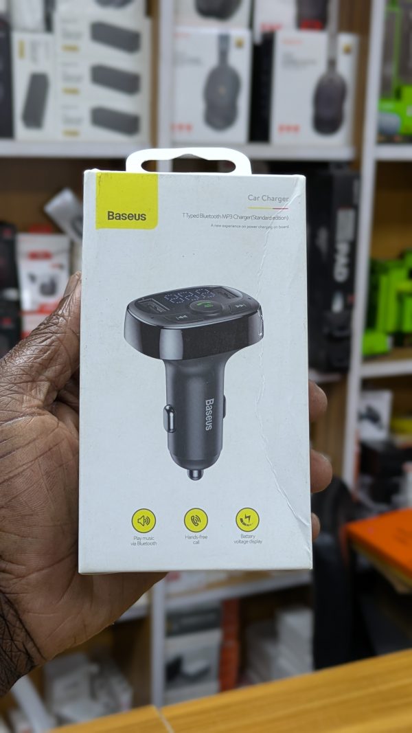 Baseus FM Transmitter T‑typed – Bluetooth 4.2, 2×USB, slot microSD – Image 4