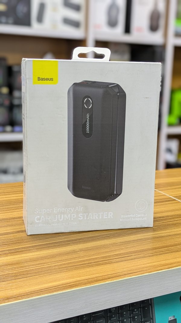 Démarreur de secours Baseus Super Energy Air, Power Bank intégrée de 10 000 mAh, courant de pointe maximal de 1 000 A, 12 V (moteurs essence jusqu'à 4,0 L et diesel 2,5 L) – Image 7