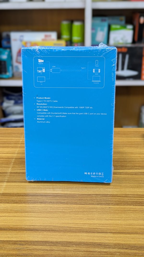 Câble Type-C vers HDMI 4K – Ultra Haute Définition (UHD) – Image 3