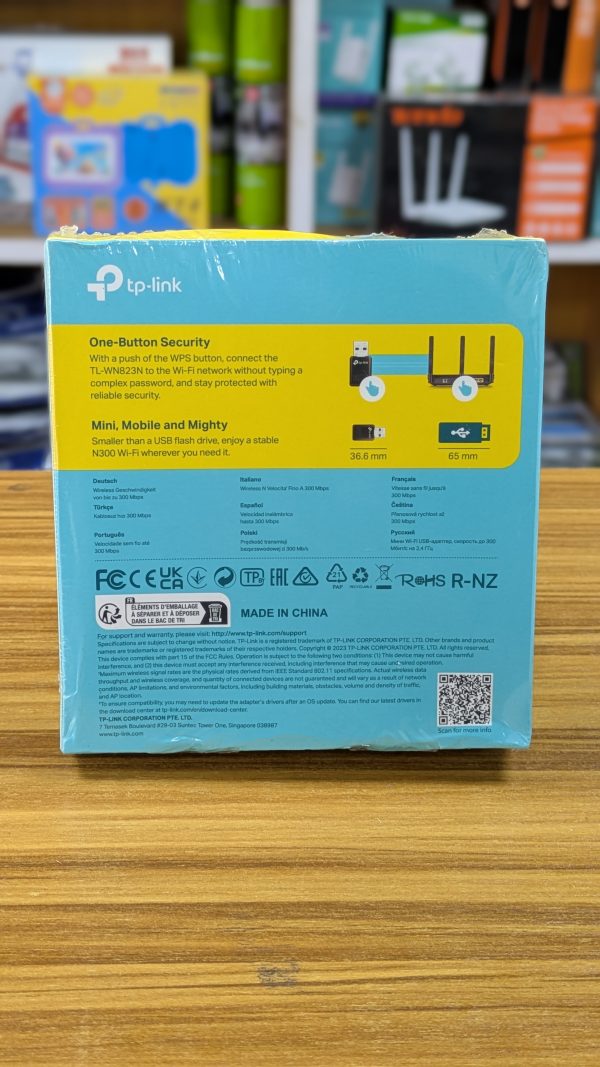 TP-Link TL-WN823N – Mini Adaptateur USB Wi-Fi N300 – Image 4