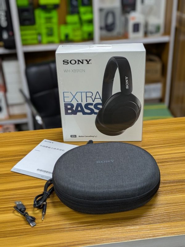 Sony Casque antibruit sans fil WH-XB910N, EXTRA BASS™, jusqu'à 30 heures d'autonomie, design supra-auriculaire – Image 2