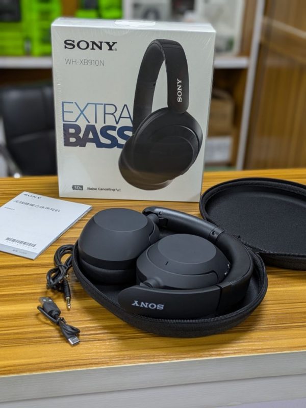 Sony Casque antibruit sans fil WH-XB910N, EXTRA BASS™, jusqu'à 30 heures d'autonomie, design supra-auriculaire – Image 7