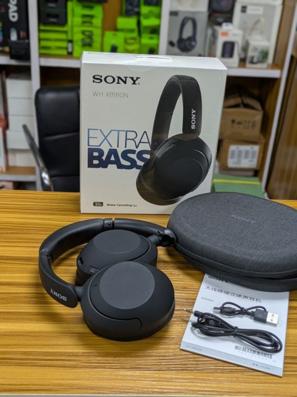 Sony Casque antibruit sans fil WH-XB910N, EXTRA BASS™, jusqu'à 30 heures d'autonomie, design supra-auriculaire – Image 6
