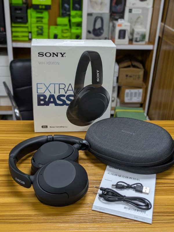 Sony Casque antibruit sans fil WH-XB910N, EXTRA BASS™, jusqu'à 30 heures d'autonomie, design supra-auriculaire – Image 5
