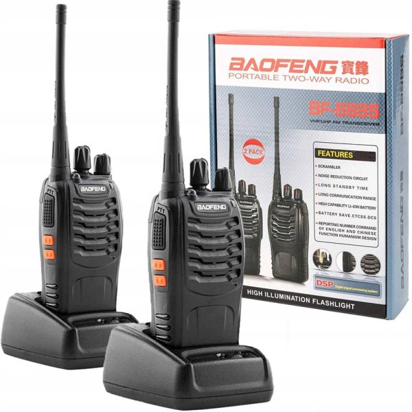 Kit talkie walkie BAOFENG 888S (Une paire)