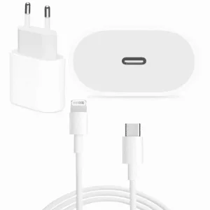 Chargeur iPhone USB-C vers Lightning – Charge rapide PD