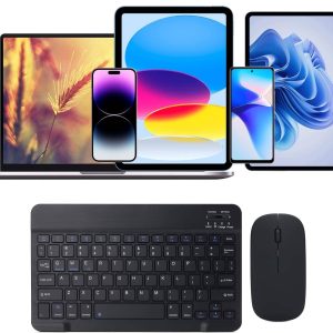Clavier et Souris Bluetooth Rechargeables – Ultra-minces et Portables