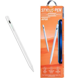 Remax AP08 – Stylet Universel 2-en-1 à bouton "Dual-System Switch"