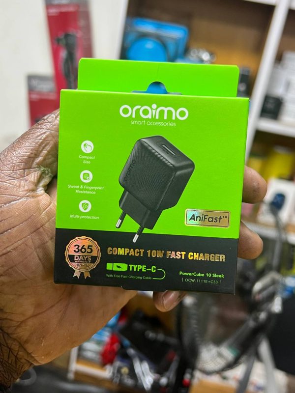 Oraimo PowerCube 10 Sleek 10 W Kit de chargeur mural Type-C