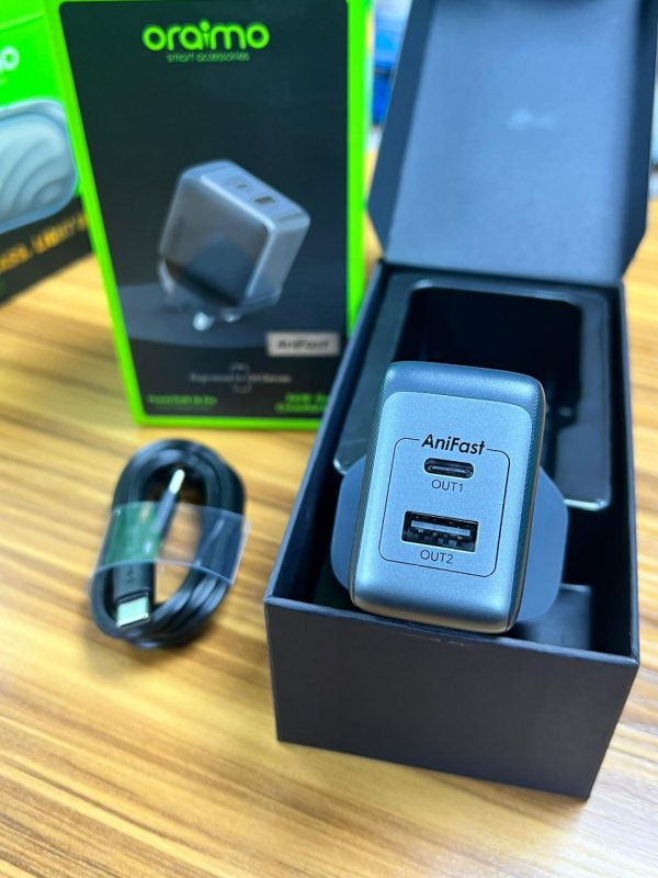 Oraimo PowerGaN 36 Pro 36 W Kit de chargeur mural – Image 5