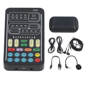 Carte son portable avec effets audio multiples i9 Mini Changeur de Voix