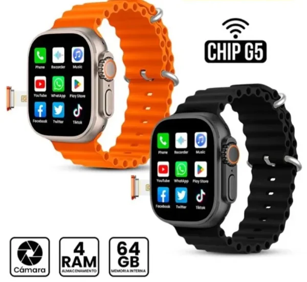 Ultra S9 Smartwatch – Android 4G/5G, Dual Camera, 4 GB RAM + 64 GB ROM
