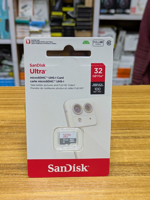 Carte mémoire SanDisk microSDXC™ 32GB UHS-I - Jusqu'à 100MB/s