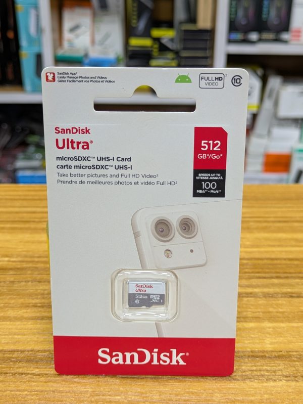 Carte mémoire SanDisk microSDXC™ UHS-I 512GB - Jusqu'à 100MB/s