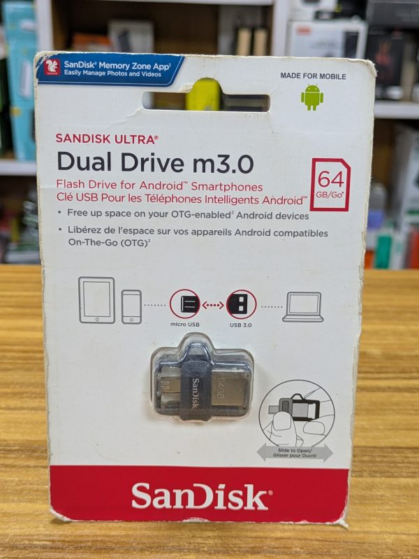 Clé USB OTG SanDisk 64GB Pour les Téléphones Intelligents Android™