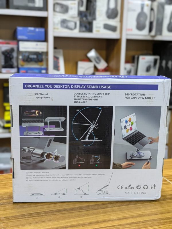 Support ergonomique rotatif en alliage d'alluminium - Laptop Stand V3.1 – Image 5