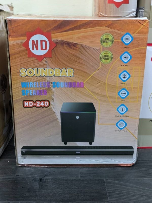 Barre de son + Caisson de Basse 700W – ND ND-240 – Image 2