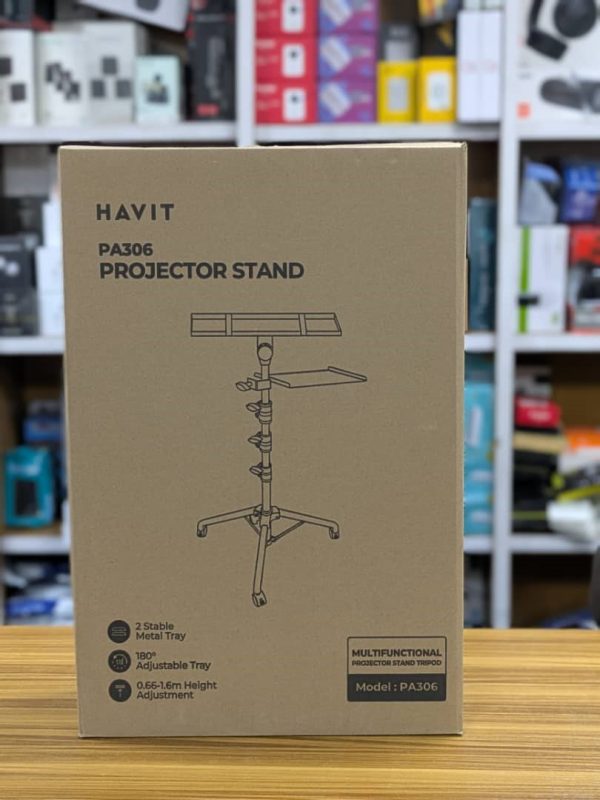 Support de projection réglable Havit PA306 - Plateau pivotant à 180° - Hauteur 1,6 m – Image 6