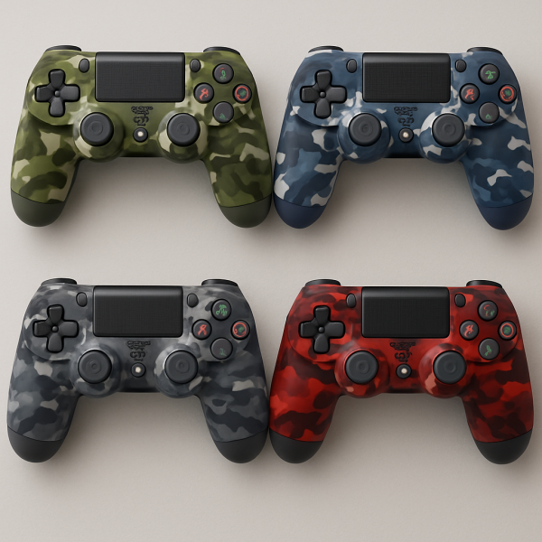 Manette PS4 Camouflage – Plusieurs motifs disponibles