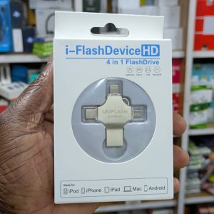 Clé usb 4 en 1 i-FlashDevice HD 64GB  Bouts USB 3.0, USB-C, Micro USB et Lightning