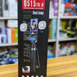 Trépied Gimbal/ Canne à selfie avec lampe, suivi intelligent 360 degré Q515 TK-H Avec une lampe