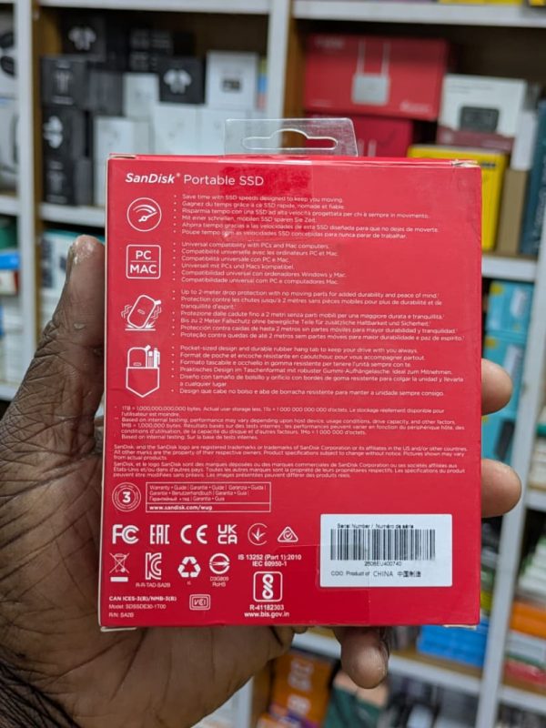 SanDisk SSD Portable 2 To - 800MB/s - Rapide, compact et fiable – Image 2