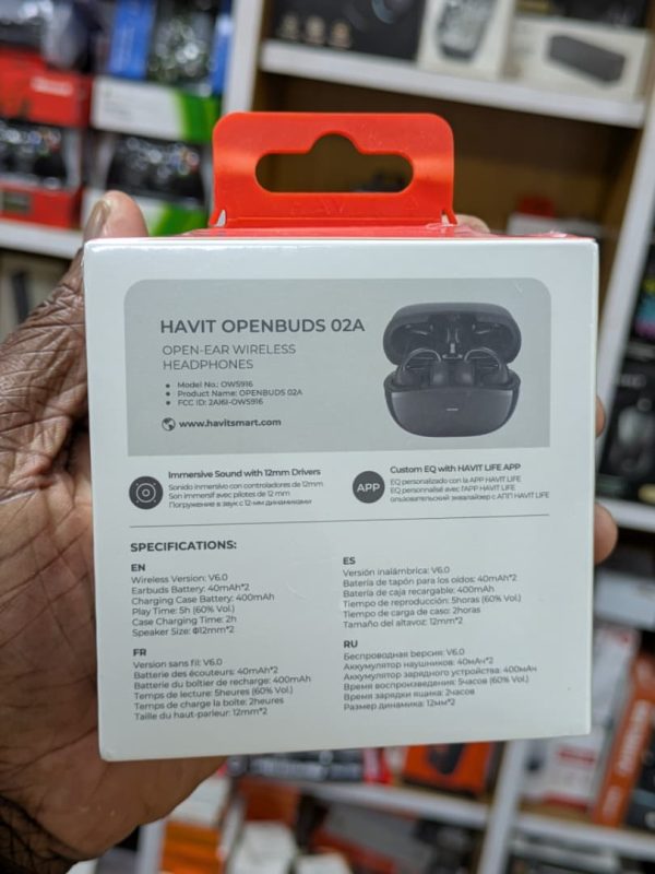 HAVIT Openbuds 02A OWS916 Clip – Image 3
