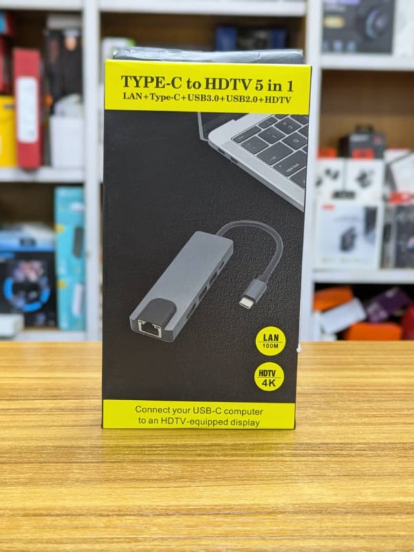 Hub USB Type-C 5 en 1
