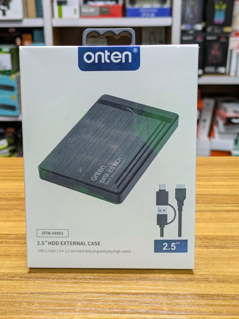 Boitier de disque dur onten OTN-UHD1 USB 3.2Gen1 Connecteur 2 en 1(USB-A et USB-C)