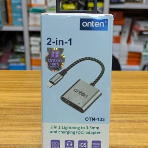 Adaptateur onten lightning vers jack avec port de charge rapide OTN-133