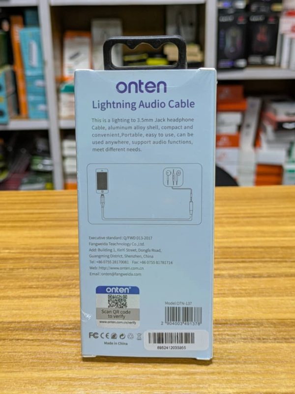 Adaptateur onten lightning vers jack  OTN-137 – Image 2