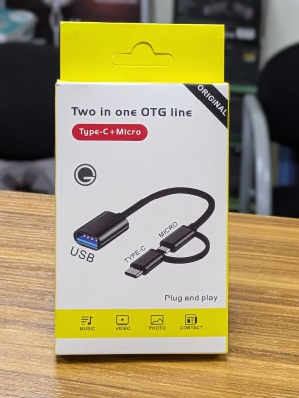 Câble OTG (On-The-Go) 2 en 1 TypeC + Micro