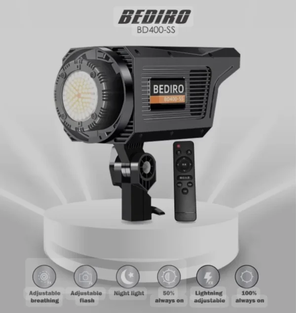 Lumière d'éclairage LED 400 W avec Softbox - BEDIRO BD400‑SS – Image 5