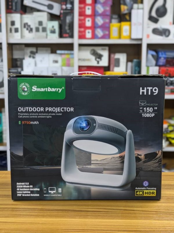 Smartbarry HT9 – Mini vidéoprojecteur intelligent avec batterie  9750mAh – Image 2