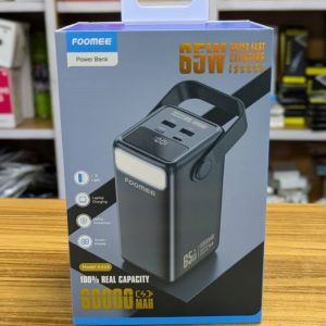 FOOMEE AA65 65W — Power Bank Ultra Haute Capacité 60 000 mAh pour smartphone, pc...