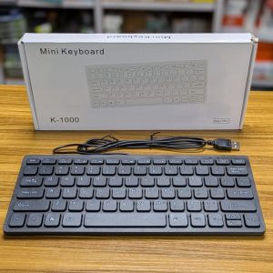 K‑1000 Mini Keyboard – Clavier USB filaire compact (78 touches)